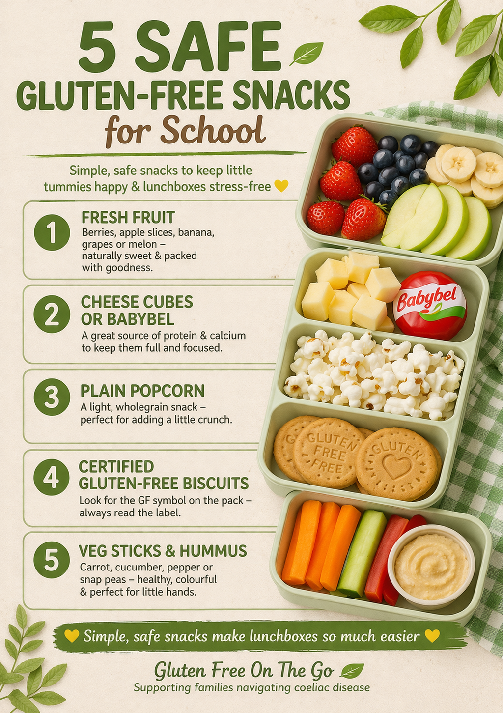 Gluten Free Lunch Box Ideas for Kids | Easy Coeliac-Friendly Recipes