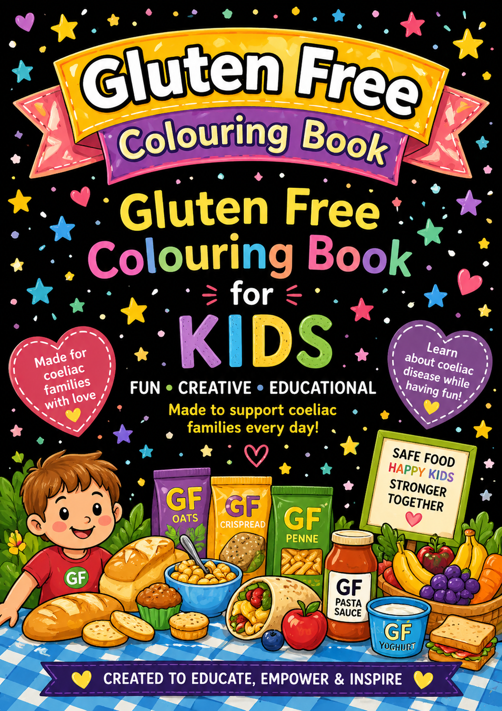 Coeliac Kids Diagnosis Colouring Book — Understanding Gluten Free Life