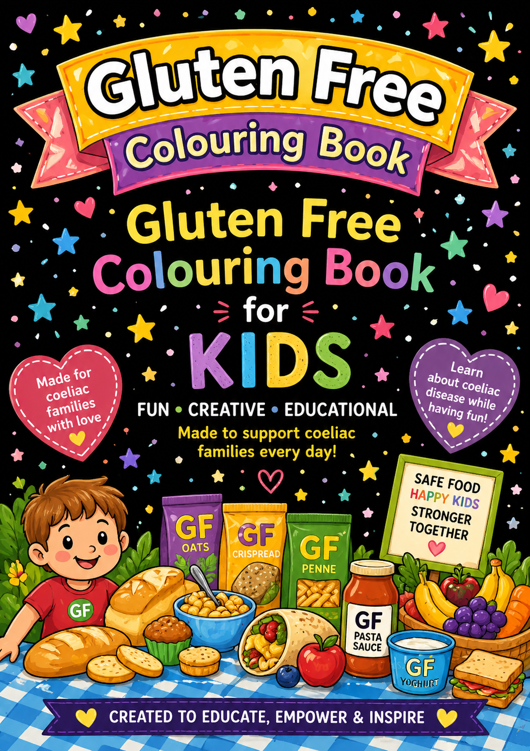 Coeliac Kids Diagnosis Colouring Book — Understanding Gluten Free Life