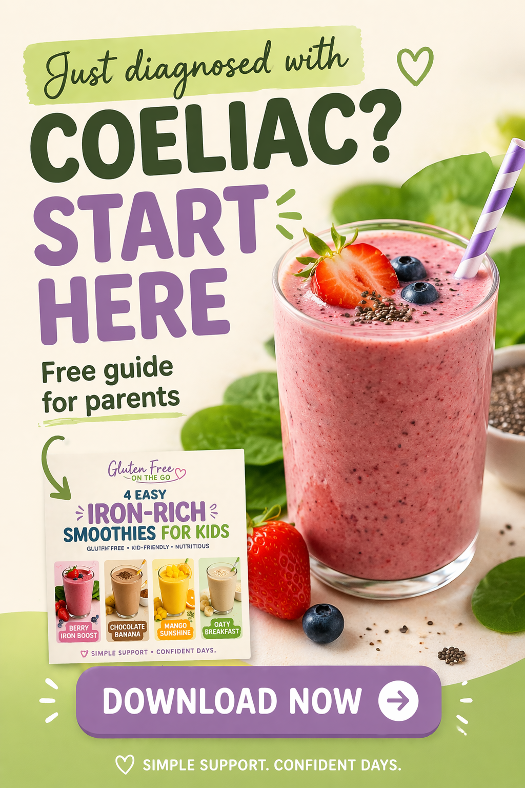Free Coeliac Starter Smoothie Guide
